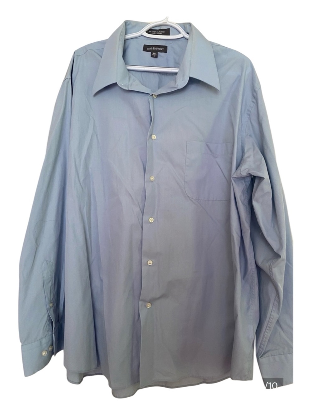 croft & barrow Light Blue Men’s Dress Shirt size xxl